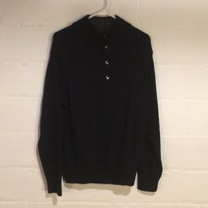 Black Docker 3/4 Zip Sweater